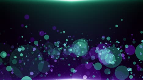 partículas verde violeta evento juego tráiler títulos escenario de concierto cinematográfico bucle de fondo