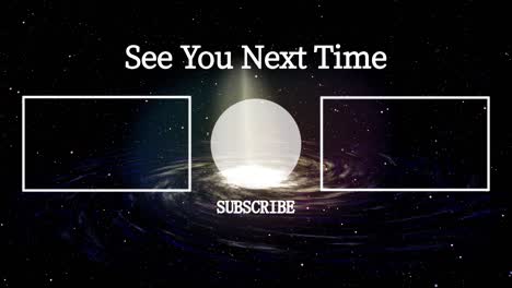 galaxy universe end card ending screen motion graphics