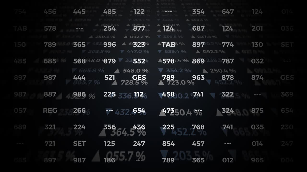 datos y estadísticas de informes, animación con diagramas gráficos.