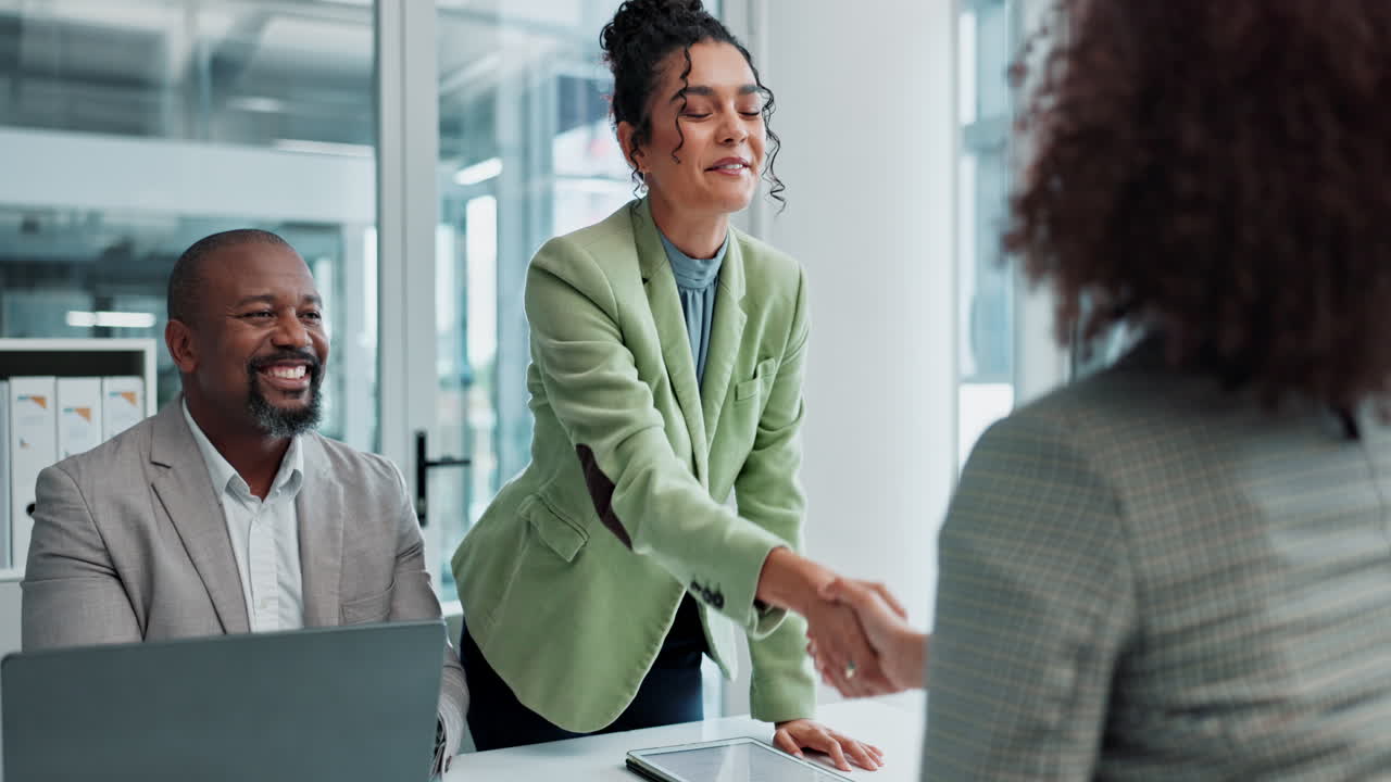 Business Meeting and Handshake