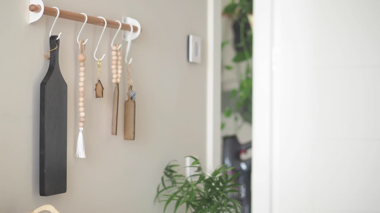 Stylish Wall Decor with Beads and Wooden Accents