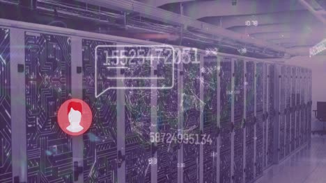 Animation-of-message-and-numbers-over-servers