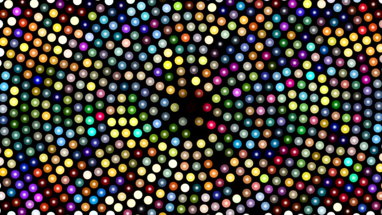 Abstract background with colorful rotating dots