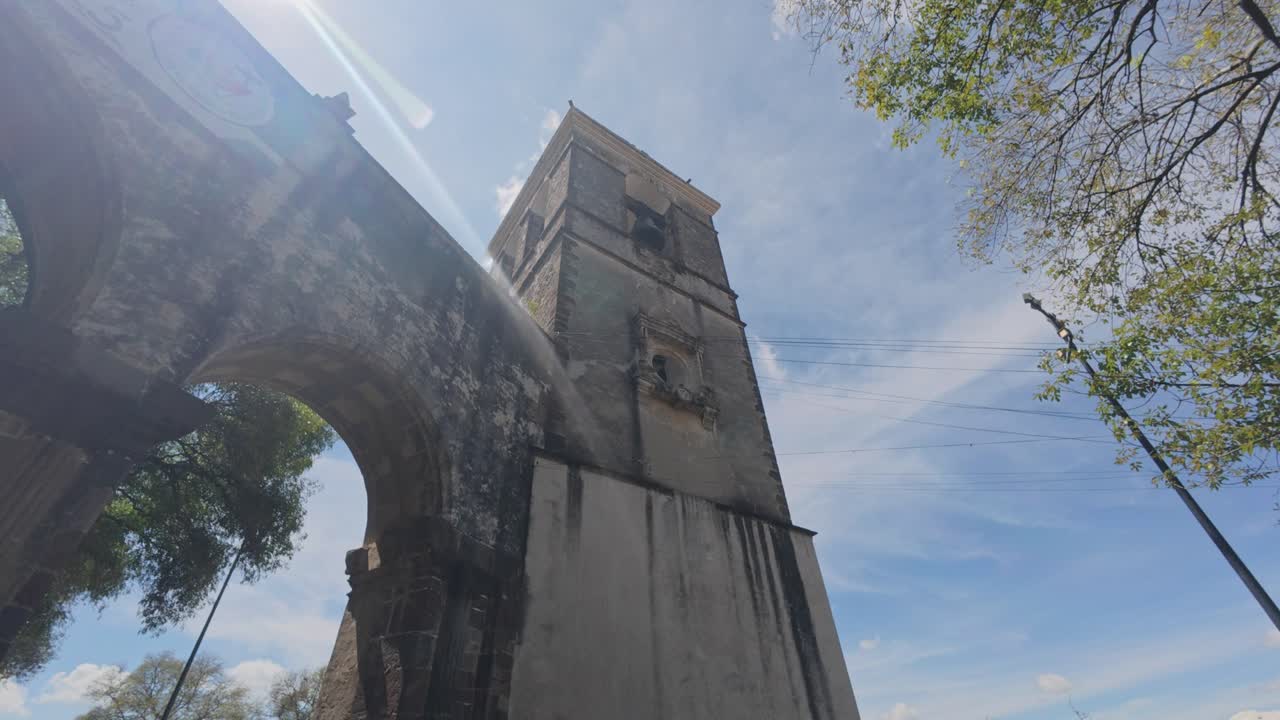 4K footage of the former Franciscan convent in Tlaxcala, part of Mexico’s cultural and architectural heritage