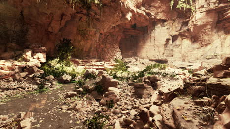 Impresionante-Cueva-Antigua-En-El-Bosque-Tropical