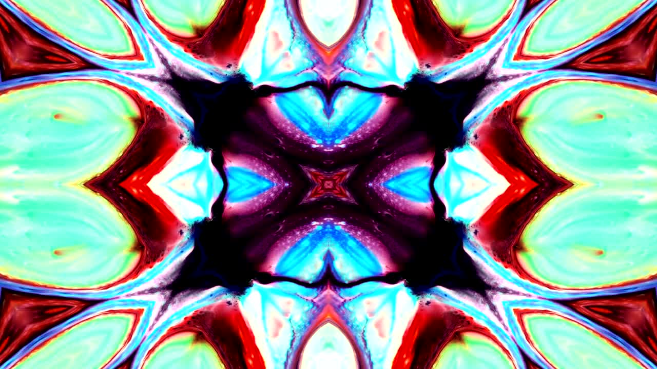 movimiento de fondo de kaleidoscopio abstractamente colorido