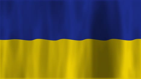 looping animation video of ukrainian flag fluttering or wavy full screen