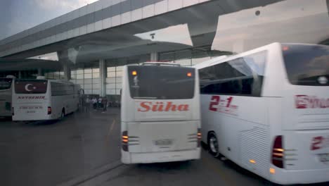 ankara bus terminal scene, showing buses ready for trips across turkey, including to konya and beyond.