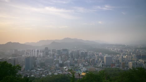 skyline de séoul au coucher du soleil 11