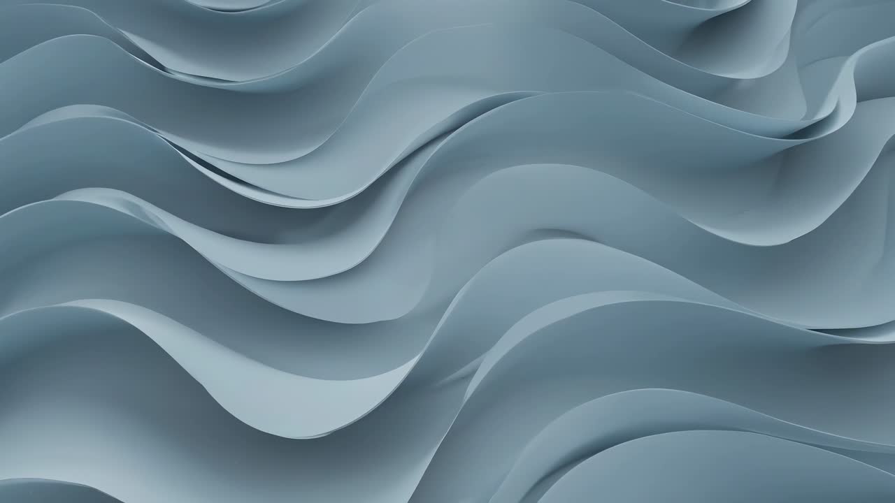 Abstract Blue Grey Wavy Pattern Flowing Seamlessly