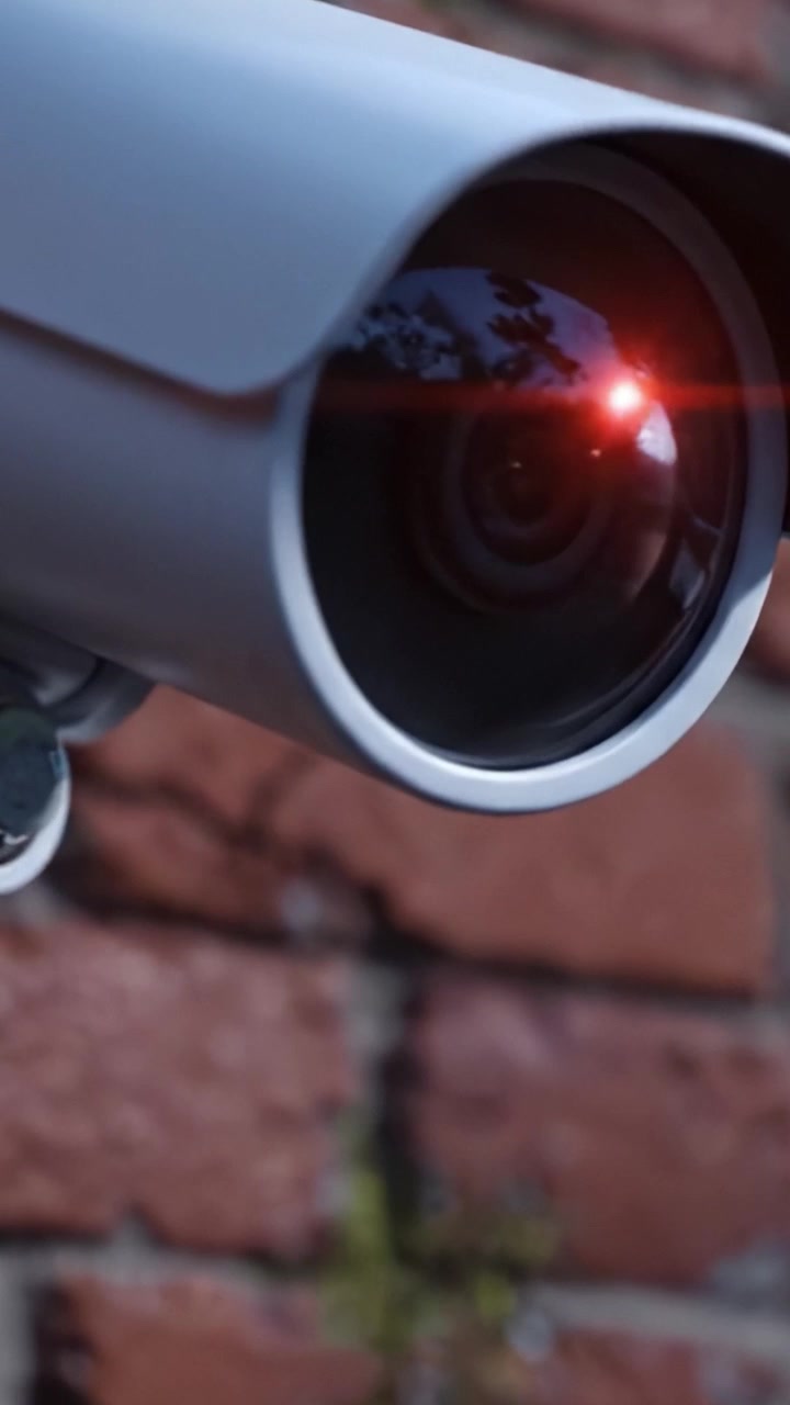 A Close-Up View of a Modern Security Camera Installed on a Rustic Brick Wall, Highlighting the Technology Used for Surveillance and Monitoring Environments