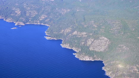 Hermoso-Estrecho-De-Georgia-Visto-Desde-Un-Avión-Arriba---Aéreo