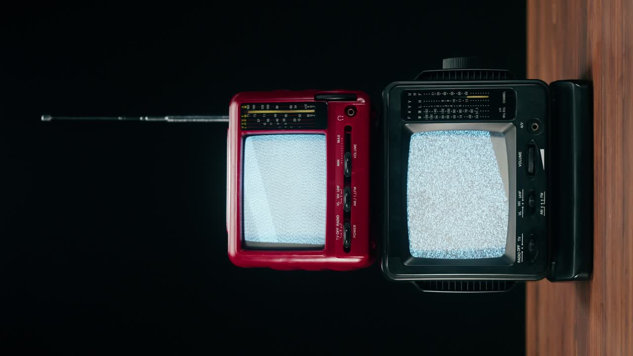 Two Vintage Portable Televisions