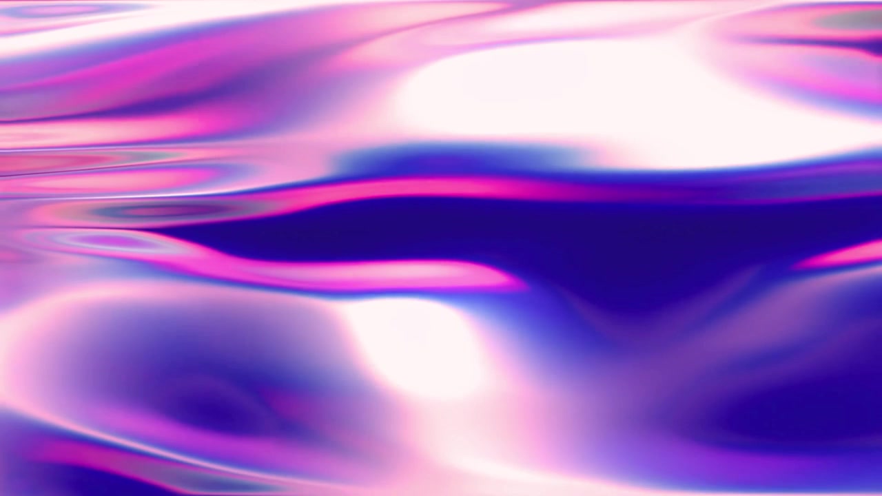 Dynamic Abstract Holographic Liquid Background with Vibrant Purple and Pink Waves