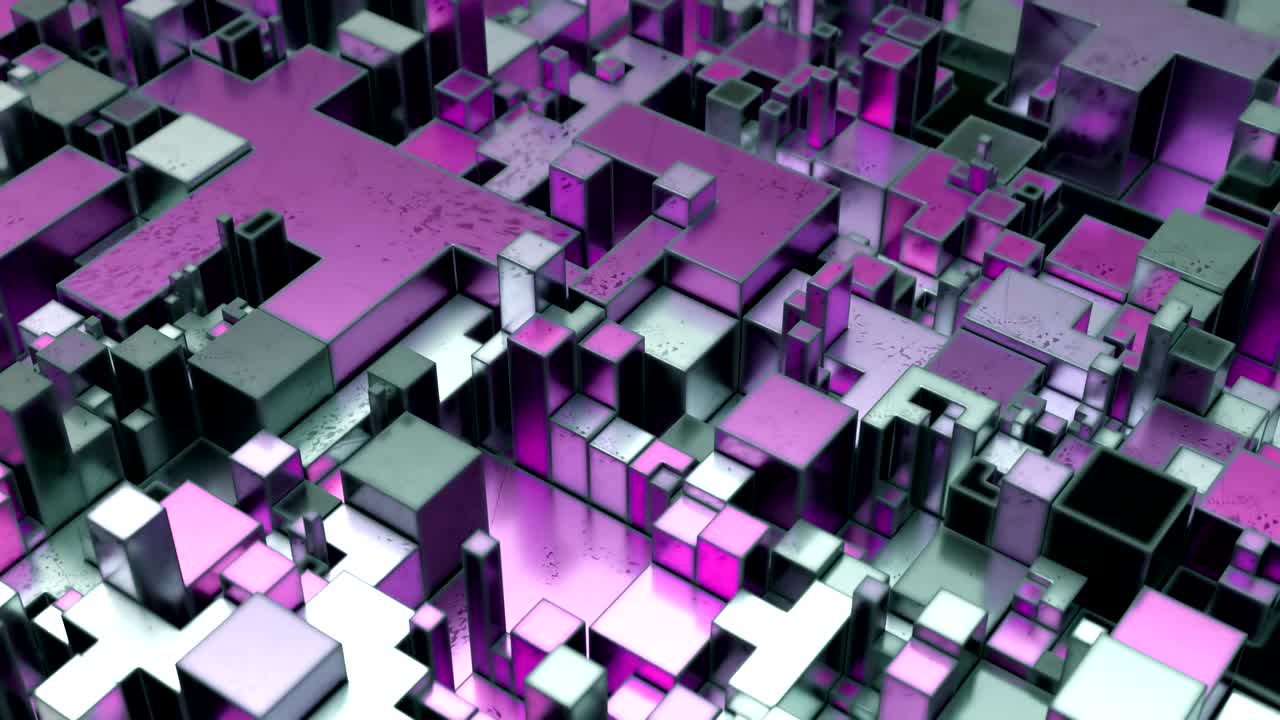 hermosas formas cúbicas abstractas.