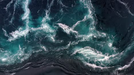 waves of water of the river and the sea meet each other during high tide and low tide.