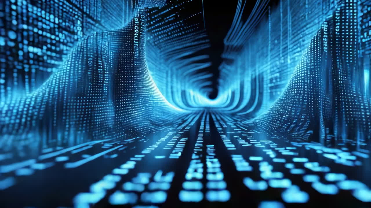 Abstract Digital Data Flow Tunnel