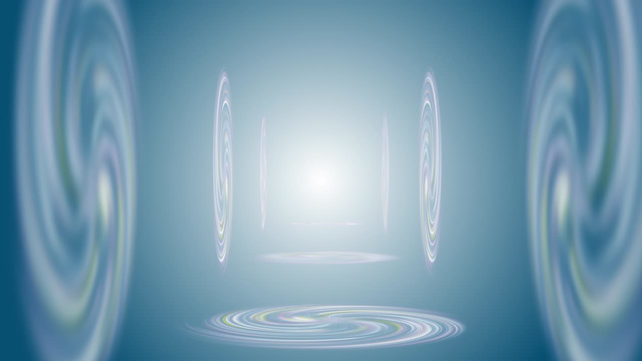 파란색과 색 안개 소용돌이 모션 추상적인 배경 4k 비디오