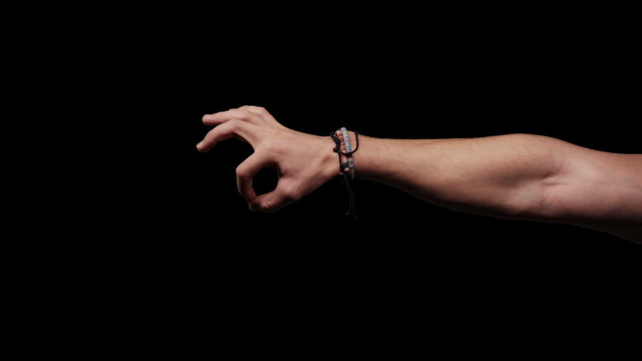 gestos de la mano con el canal alfa