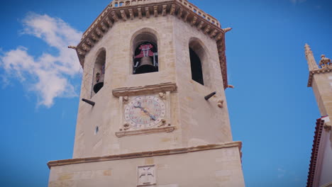 Tomar-Portugal-St.-John-Kirche-Mittelalterlicher-Uhrturm