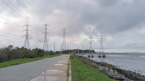 lapso de tiempo: caminar y hacer ejercicio por la bahía