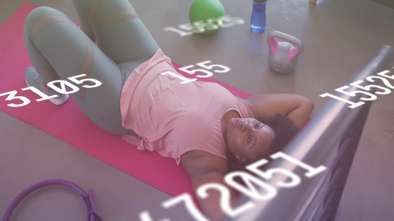 анимация падения числа над афроамериканскими женщинами практикуют