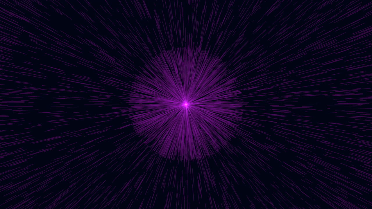 A Purple Rays Of Light In Galaxy