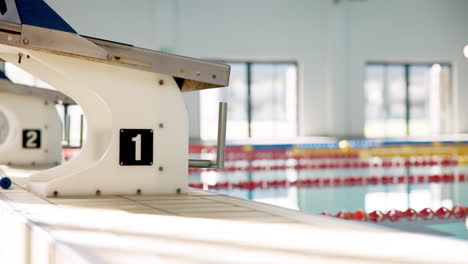 swimming pool starting blocks