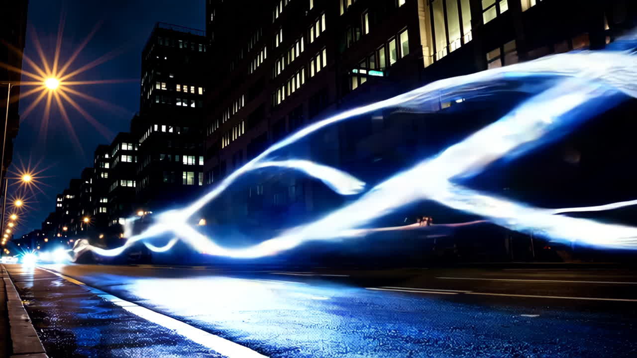 밤의 도시 불빛