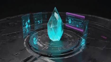 futuristic crystal technology