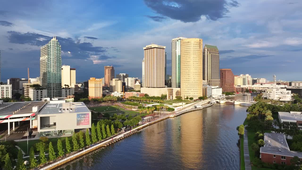 Downtown Tampa Skyline and Hillsborough River