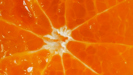 un primer plano de la naranja de la mandarina de la miel