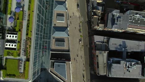 top view of buildings in the city of london