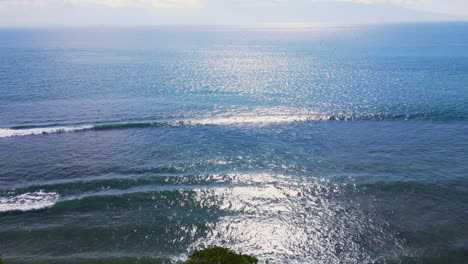 beautiful ocean view with calm waves and clear sky