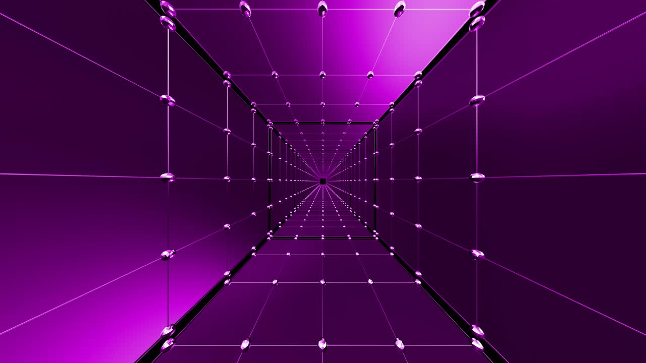 Purple Geometric Tunnel
