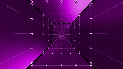paarse geometrische tunnel