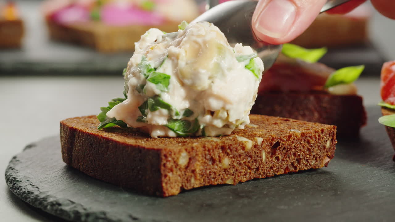 Preparing Delicious Finger Food Canapés