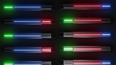 futuristic neon light panels