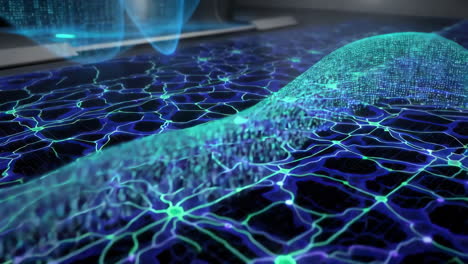 abstract city network visualization