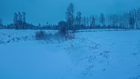 Dawn-over-a-cold-and-desolate-wintry-landscape-of-snow-and-ice