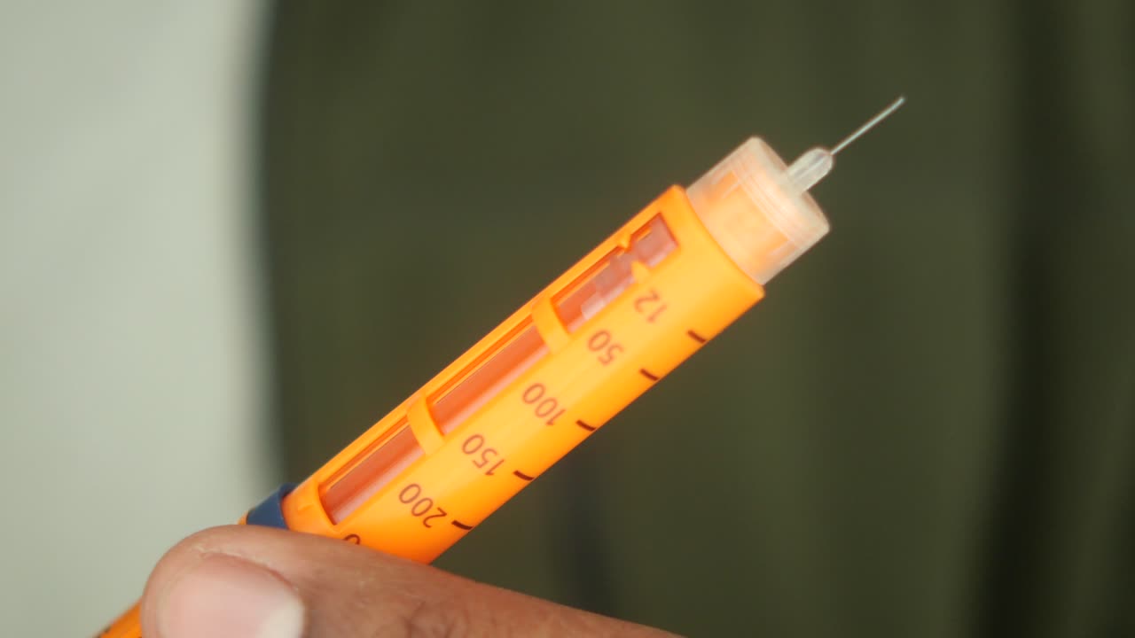 Orange Insulin Syringe