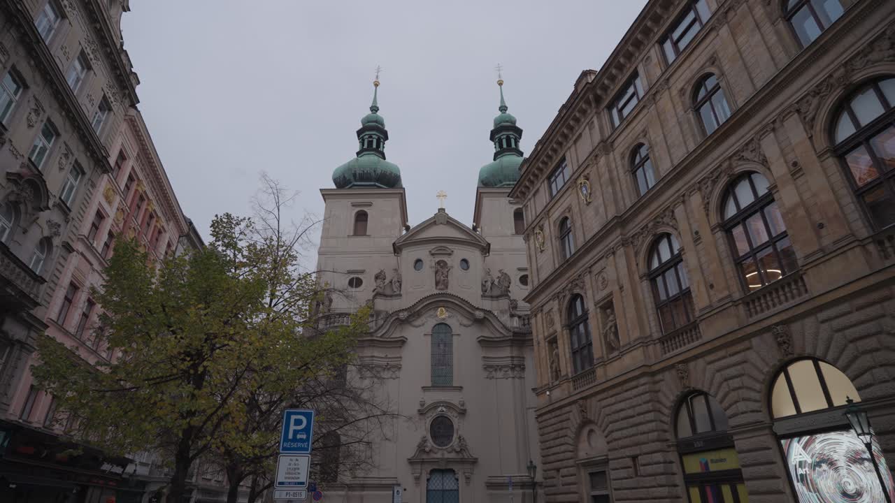 Cityscape with Church and Buildings