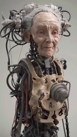 robot nonna con intelligenza artificiale