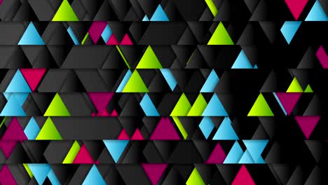 bright triangles geometric tech abstract video animation