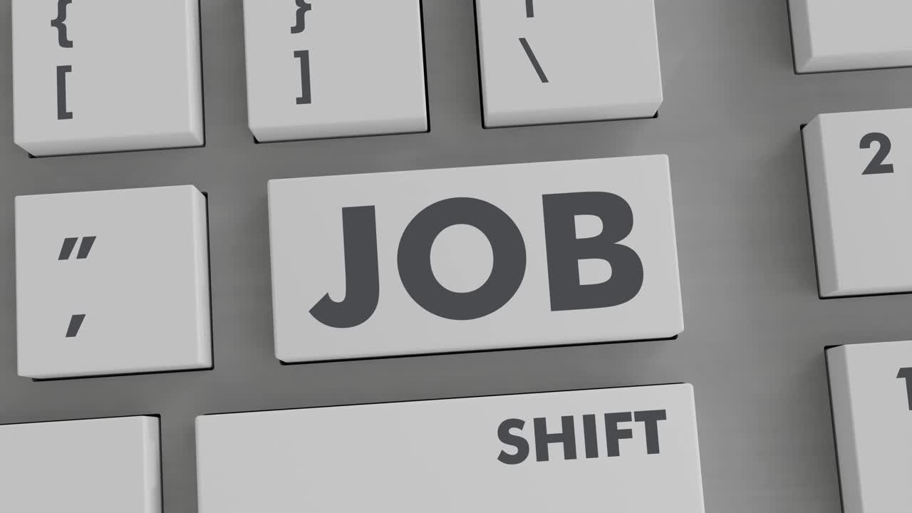 pressão do botão de trabalho no teclado