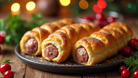 christmas sausage rolls