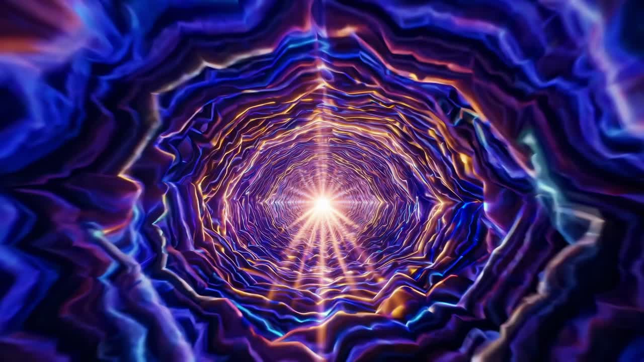 túnel de resplandor abstracto