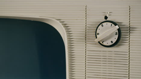 vintage television close-up