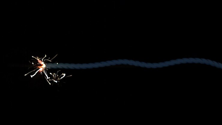 Fuse burning lit moving across screen flame sparks pyro fireworks tnt bomb 4k