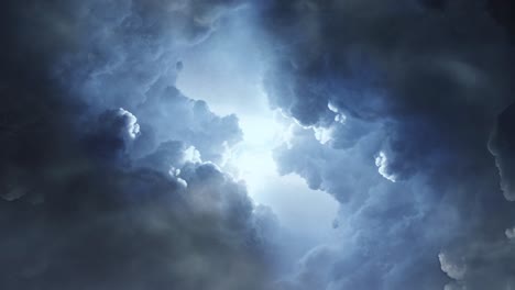 4k background of storm clouds thunderstorm, timelapse